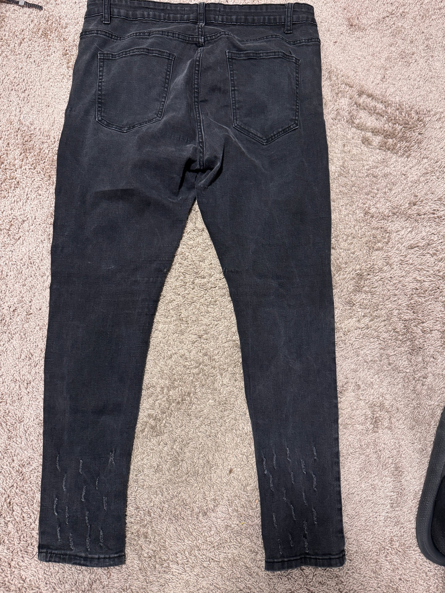 Philipp Plein Men Black Skinny Jeans  - Size 38