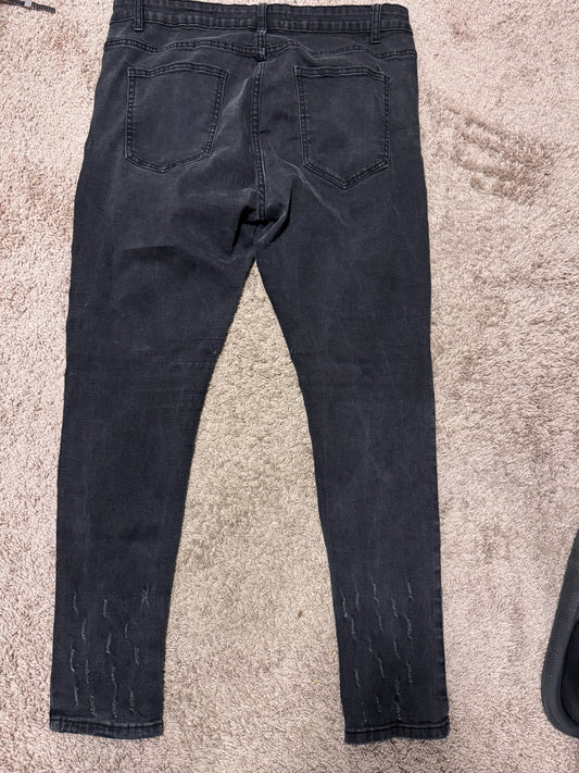 Philipp Plein Men Black Skinny Jeans  - Size 38
