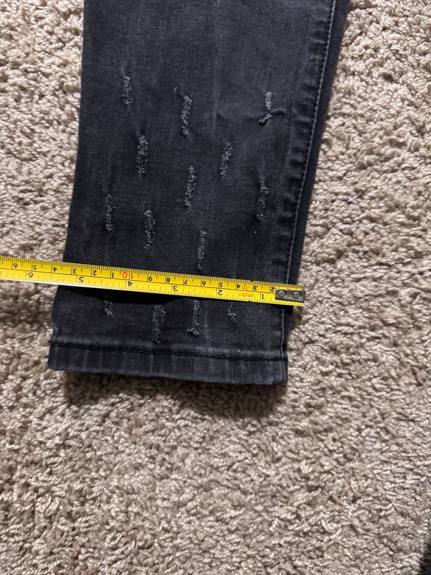 Philipp Plein Men Black Skinny Jeans  - Size 38