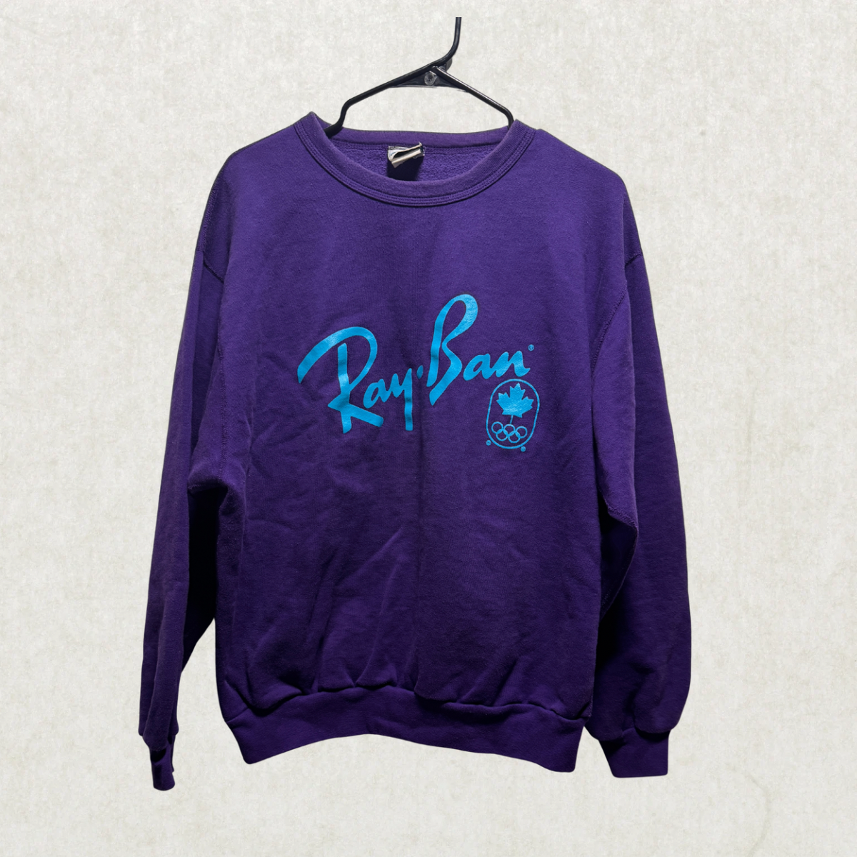 Vintage 1980s Ray-Ban Olympic Sweatshirt by Waves – Size L