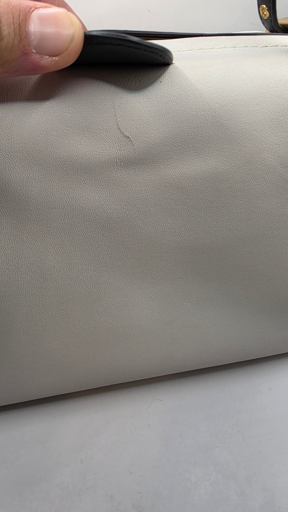 Coach 1941 Glovetanned Leather & Genuine Snakeskin Kisslock Frame Satchel White