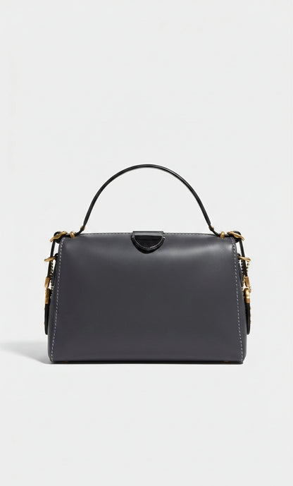 Coach 1941 Glovetanned Leather Kisslock Frame Satchel Bag Dark Slate Grey BNWOT